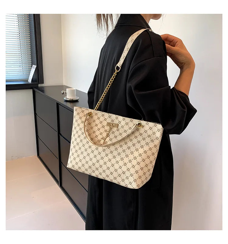 Textural Soft Leather Hanging Tote