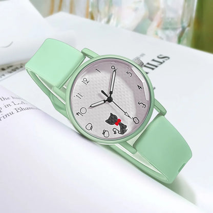 Whimsical Cat Bracelet Silicone Watch