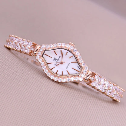 Fine Shell Rhinestone Bracelet Watch