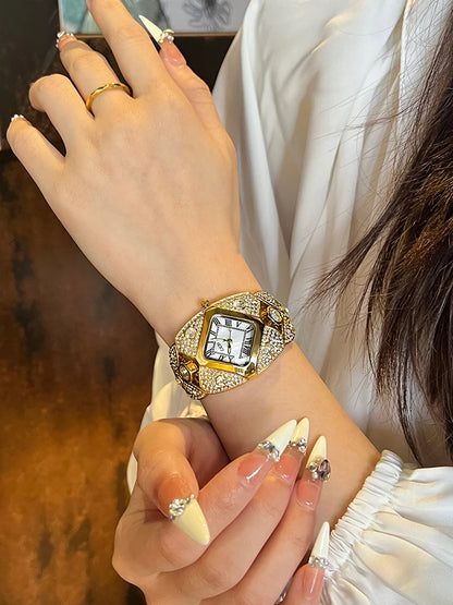Roman Numeral Full Diamond Watch