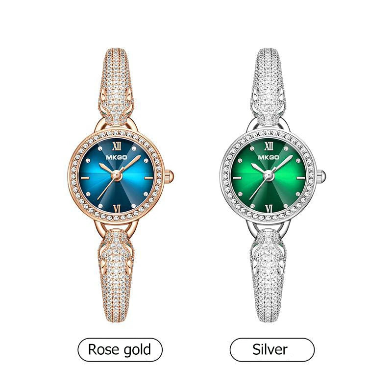 Leopard Inlaid Diamond Jewelry Watch