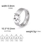 Minimalist Floral Stainless Steel Ring
