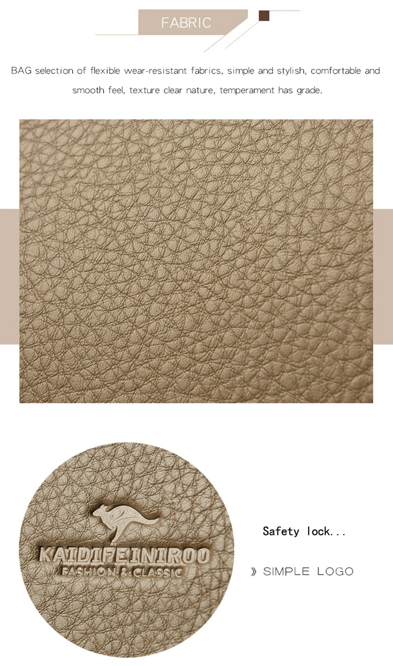 Designer Soft Leather Bucket Tote