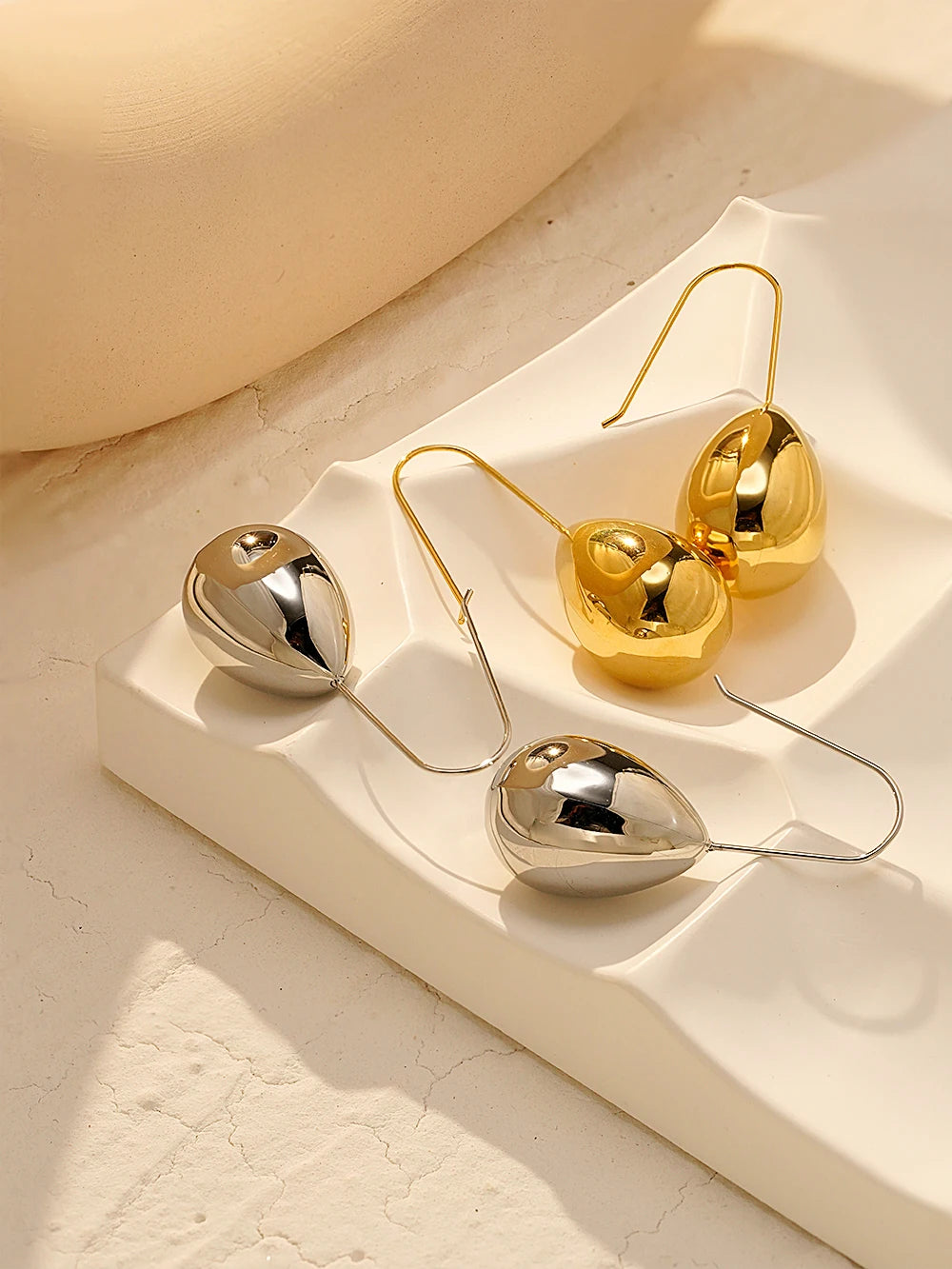 Hollow Rain Drop Delicate Earrings