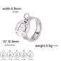 Minimalist Floral Stainless Steel Ring