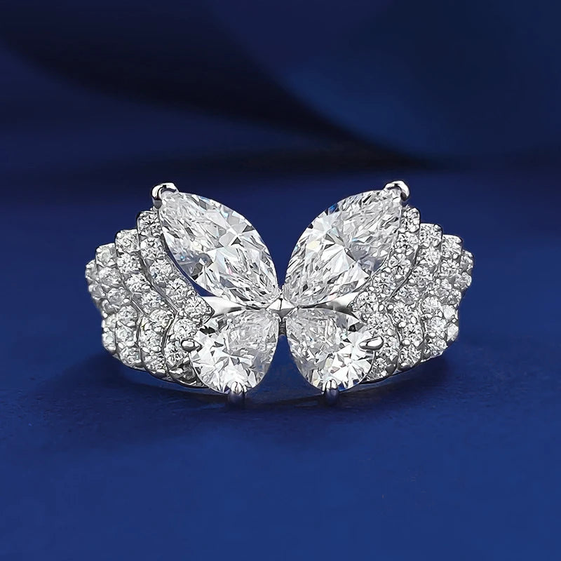 Butterfly Diamond 18k Gold Ring