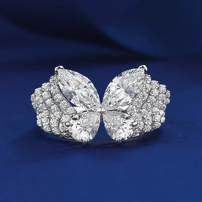 Butterfly Diamond 18k Gold Ring