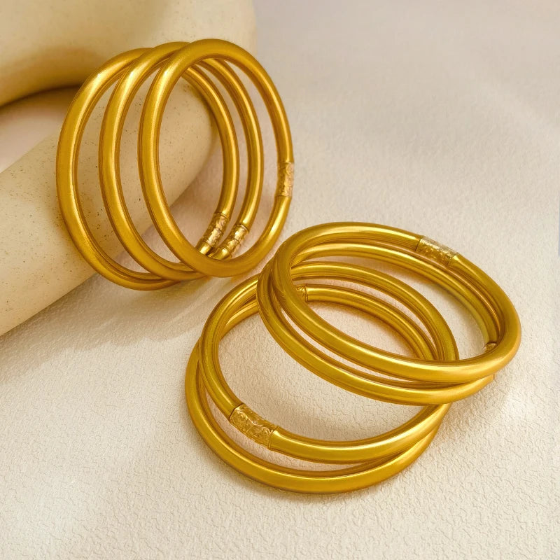 Silicone Soft Gilded Party Bangles