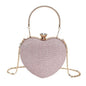 Sculpted Heart Metal Evening Clutch