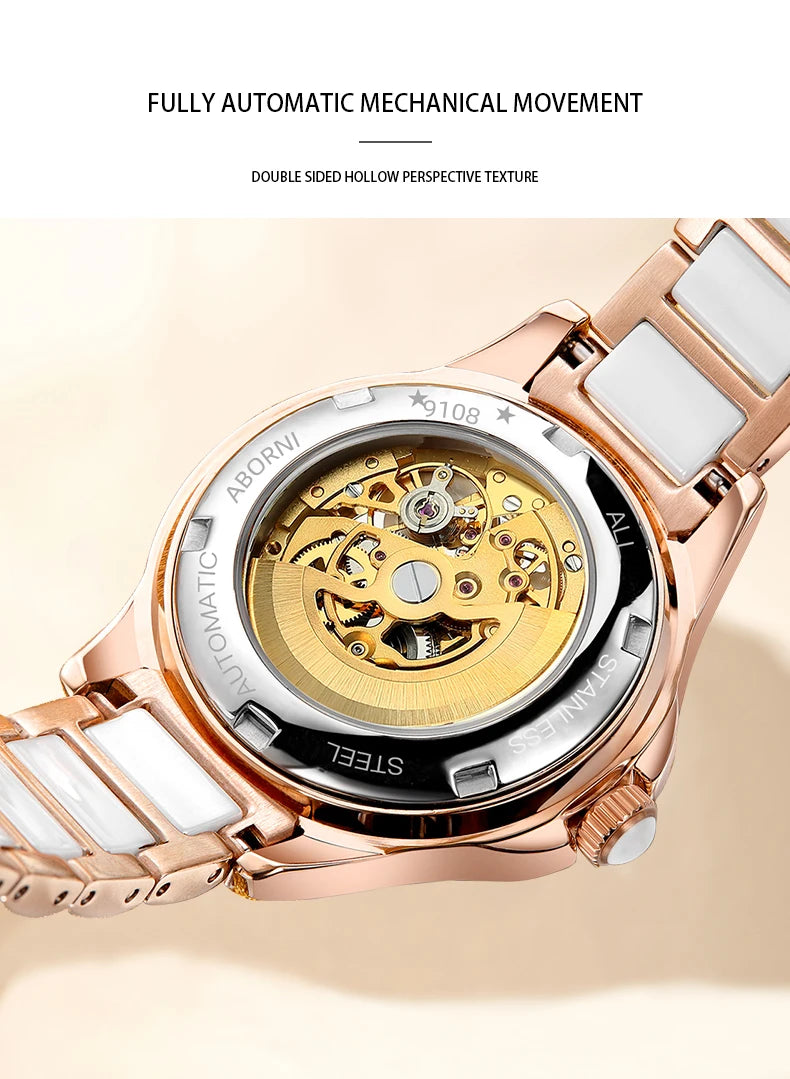 Stainless Steel Automatic Mechanical Watch