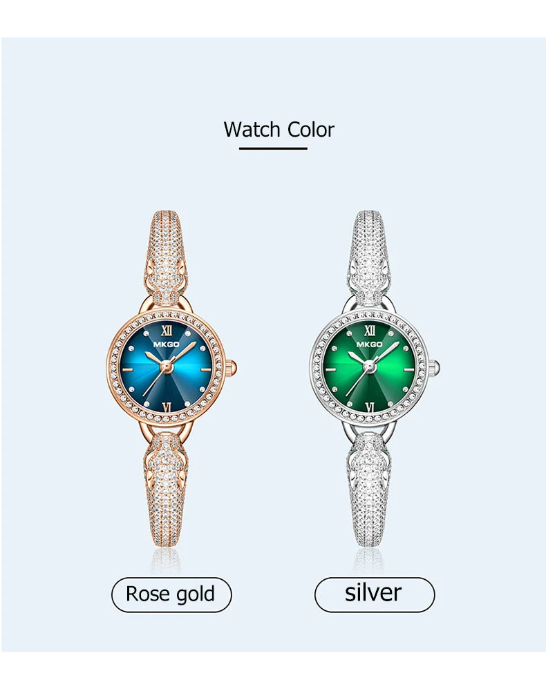 Leopard Inlaid Diamond Jewelry Watch