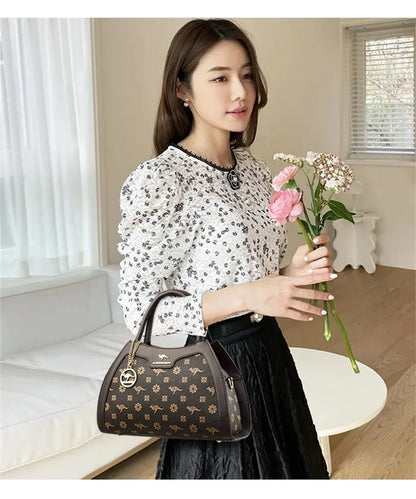 Iconic Grained Leather Crossbody Bag