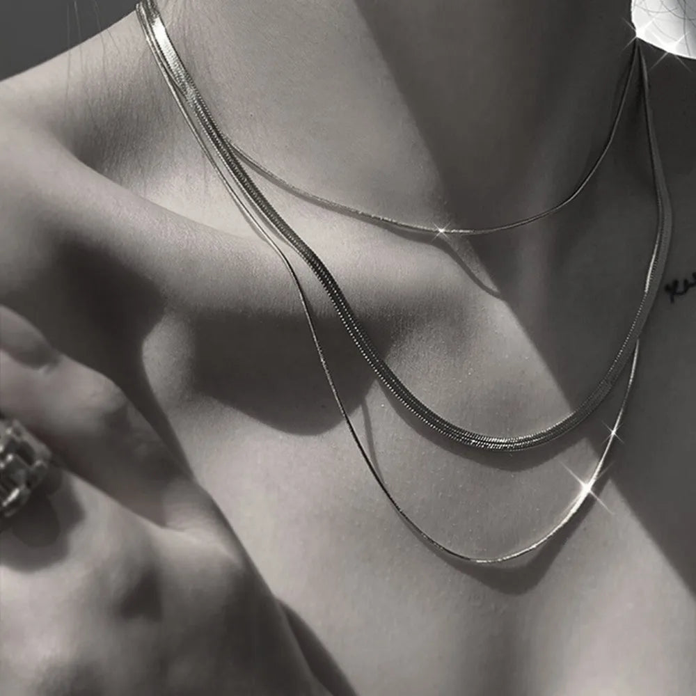 Double Layer Snake Chain Necklace