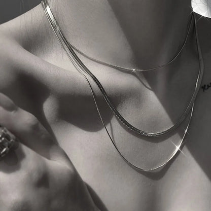 Double Layer Snake Chain Necklace