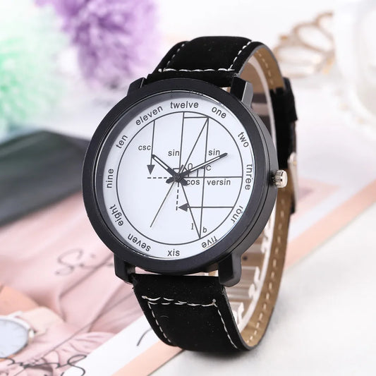 Creative Mathematical Formula Quartz Dial
