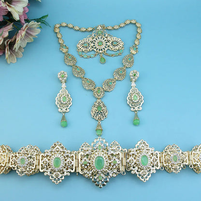 Arabic Crystal Bridal Jewelry Set