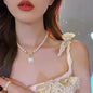 Pearl Tassel Snake Bone Necklace