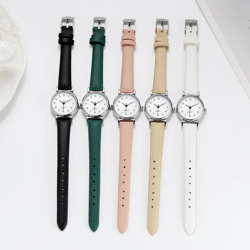 Petite Leather Classic Round Watch