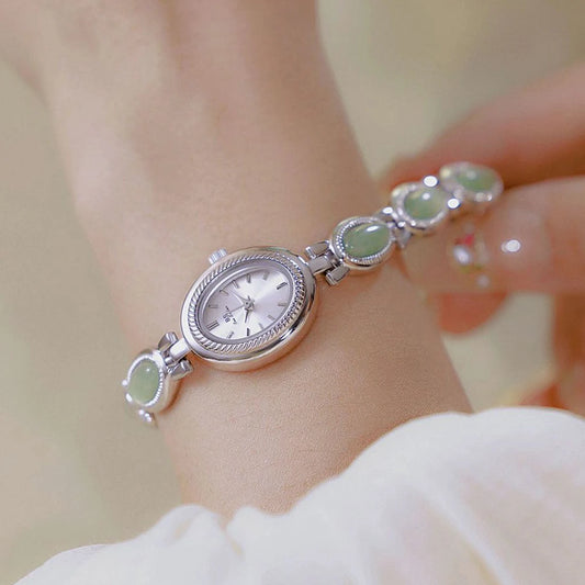 Jade Bead Bracelet Jewelry Watch