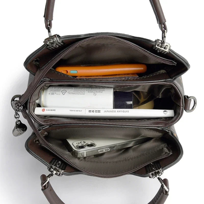 Iconic Grained Leather Crossbody Bag