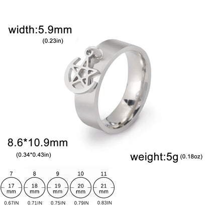 Minimalist Floral Stainless Steel Ring