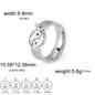 Minimalist Floral Stainless Steel Ring