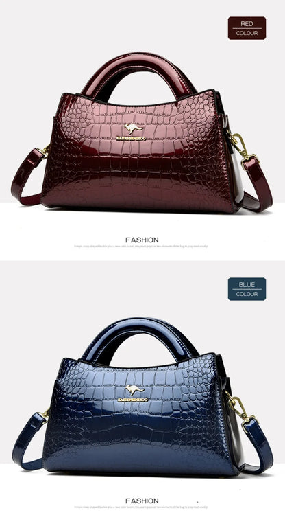 Alligator Motif Kangaroo Brand Bag