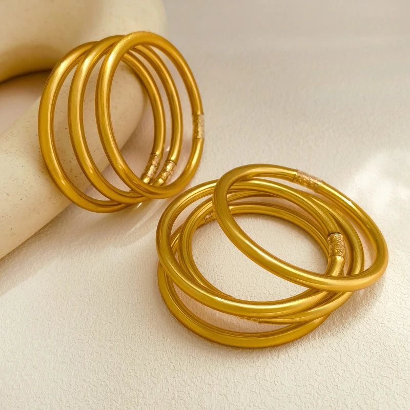 Silicone Soft Gilded Party Bangles