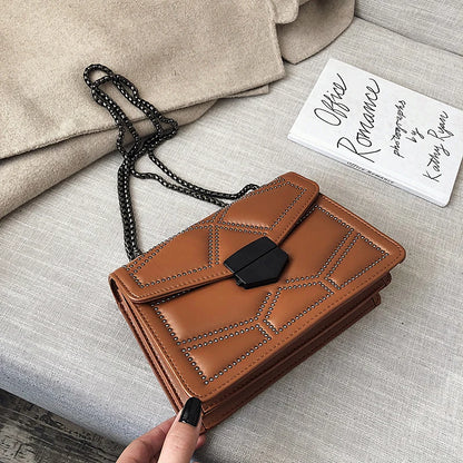 Rivet Vintage Chain Crossbody Bag
