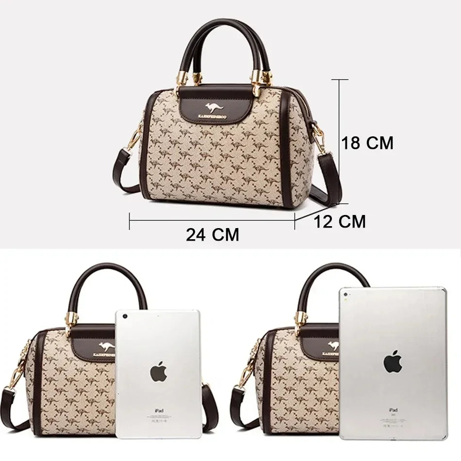Iconic Grained Leather Crossbody Bag