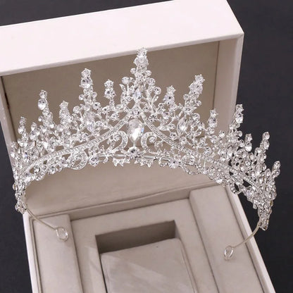 Dubai Royal Crystal Tiara Set