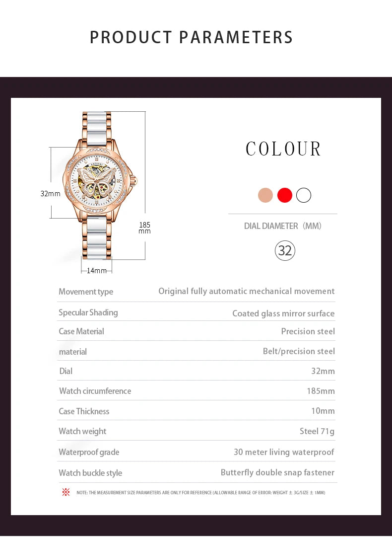 Stainless Steel Automatic Mechanical Watch