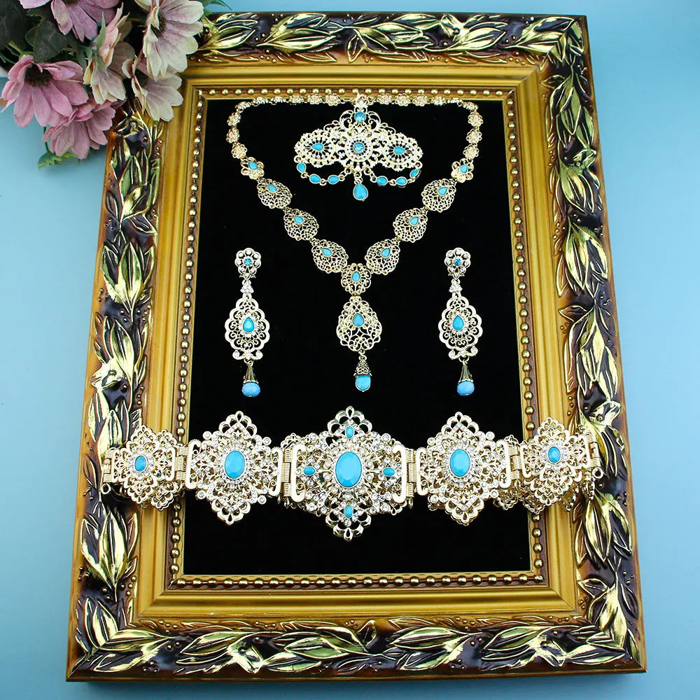 Arabic Crystal Bridal Jewelry Set
