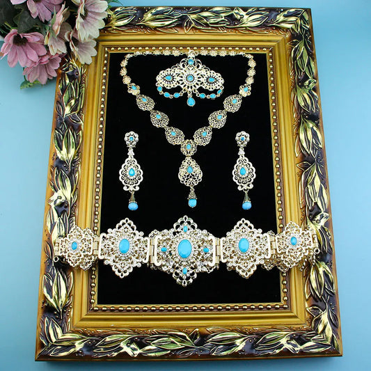 Arabic Crystal Bridal Jewelry Set