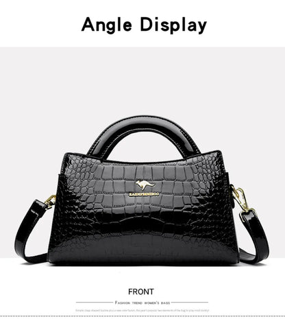 Alligator Motif Kangaroo Brand Bag