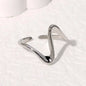 Irregular Wave Gilded Statement Ring
