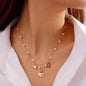 Bohemian Shell Polymer Bead Necklace